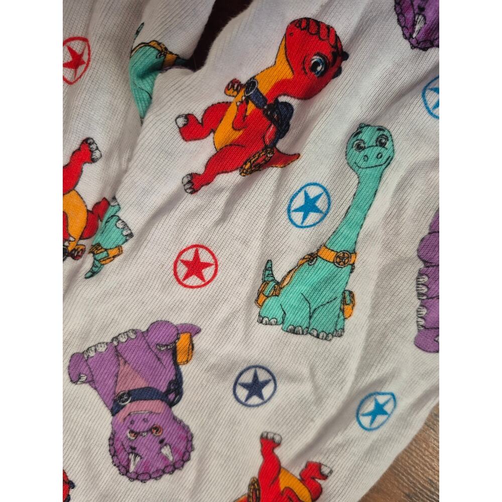 Kohl's Pajama Pants Boys Size 2T Dinosaur Red Purple Cuffed Elastic Waist 8236 - Picture 6 of 8
